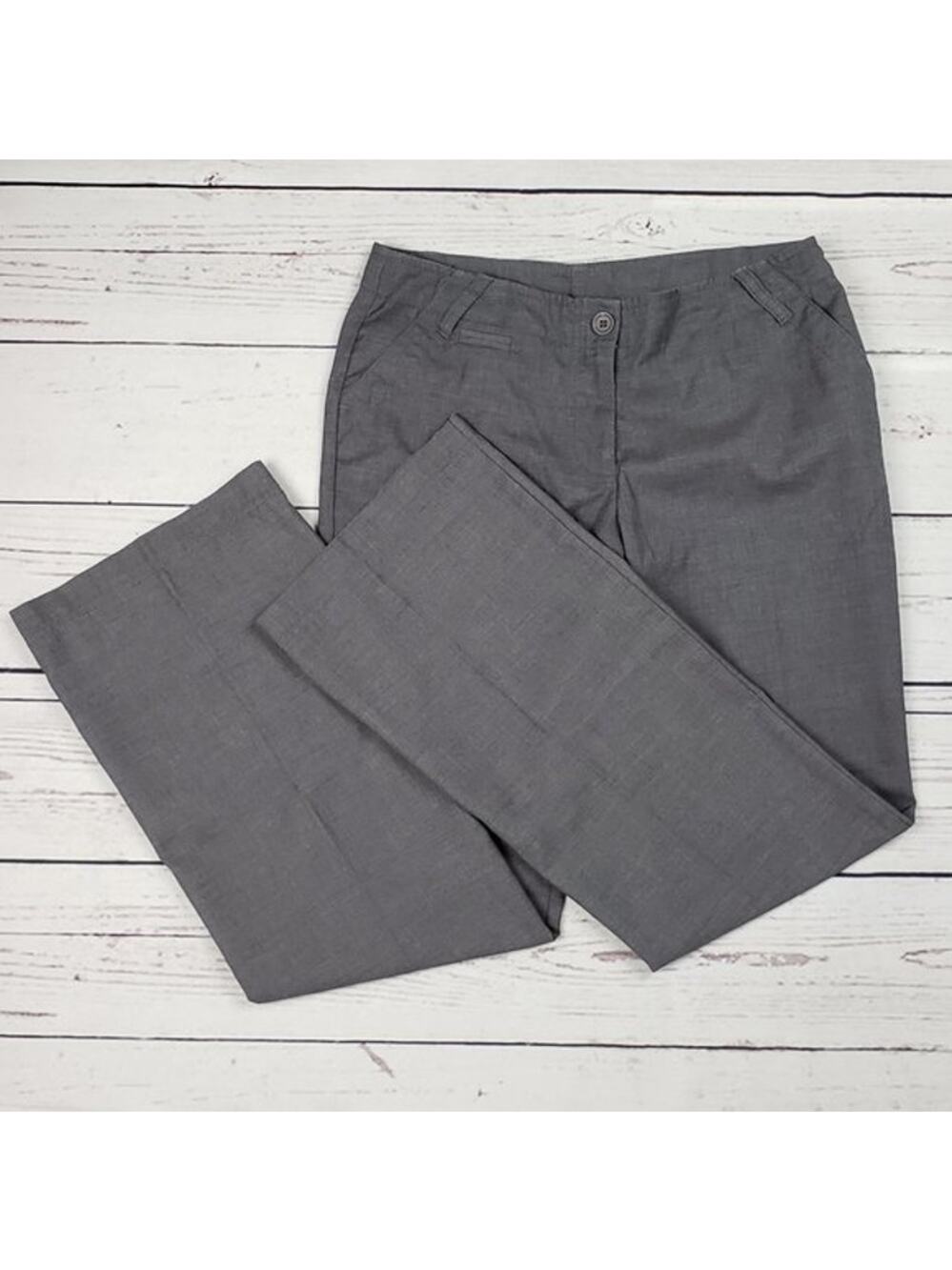 Tracy Evans Limited Gray Mid-Rise Dress Pants Trousers Junior's Size 7